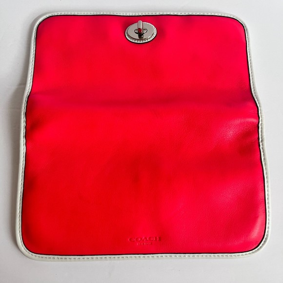 Coach Legacy Dutone Leather Foldover Clutch Wallet - Picture 4 of 13